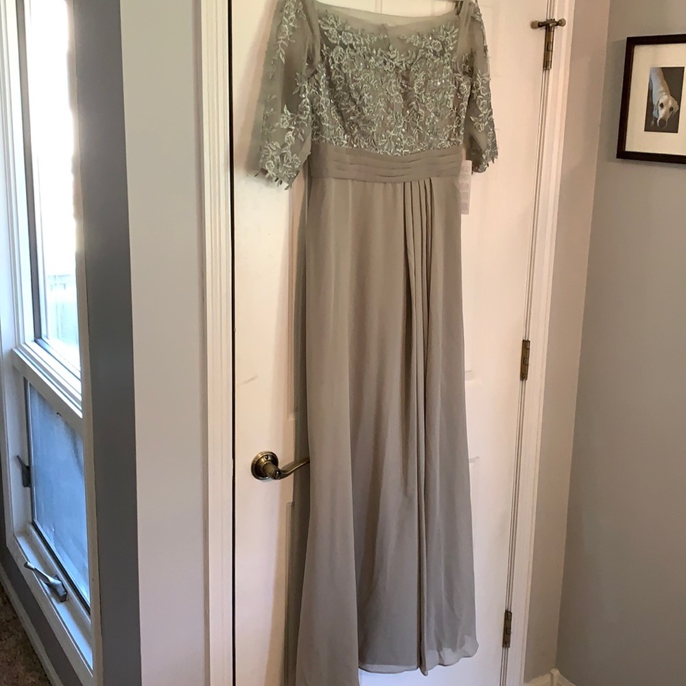 JJs house gray mother of the bride dress size 12